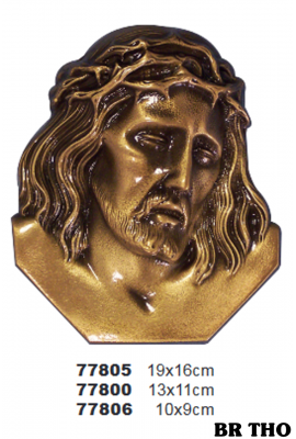 TÊTE DE CHRIST BRONZE à plaquer