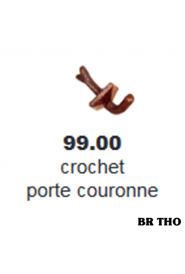 CROCHET BRONZE PORTE COURONNE