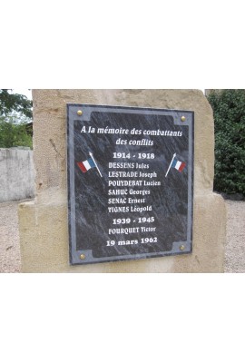 PLAQUES COMMEMORATIVES 