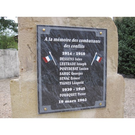 PLAQUES COMMEMORATIVES 