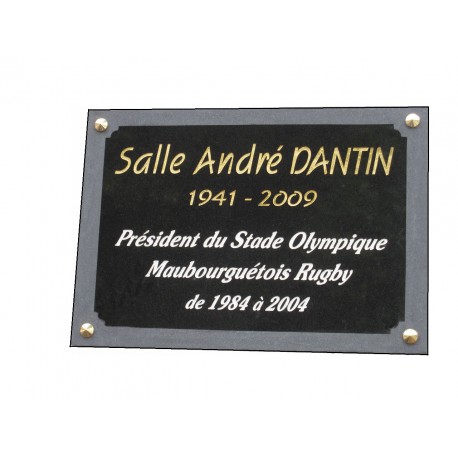 PLAQUE COMMEMORATIVE sur mesure