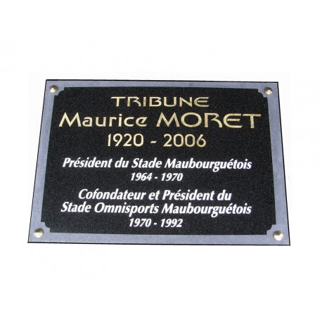 PLAQUE COMMEMORATIVE sur mesure