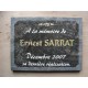 PLAQUE COMMEMORATIVE sur mesure