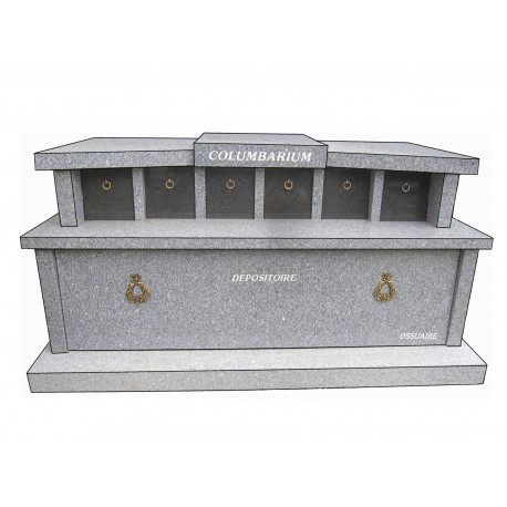 COMBINAISON de l'OSSUAIRE avec COLUMBARIUM et DEPOSITOIRE