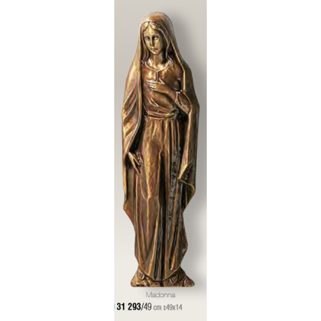 VIERGE BRONZE A PLAQUER