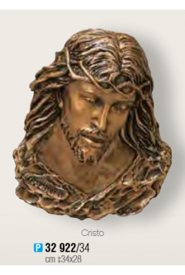 TÊTE DE CHRIST BRONZE à plaquer