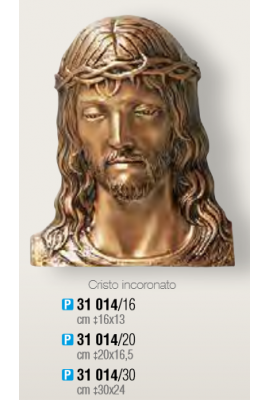 TÊTE DE CHRIST BRONZE à plaquer