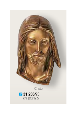 TÊTE DE CHRIST BRONZE à plaquer