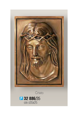 TÊTE DE CHRIST BRONZE à plaquer