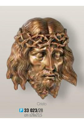 TÊTE DE CHRIST BRONZE à plaquer