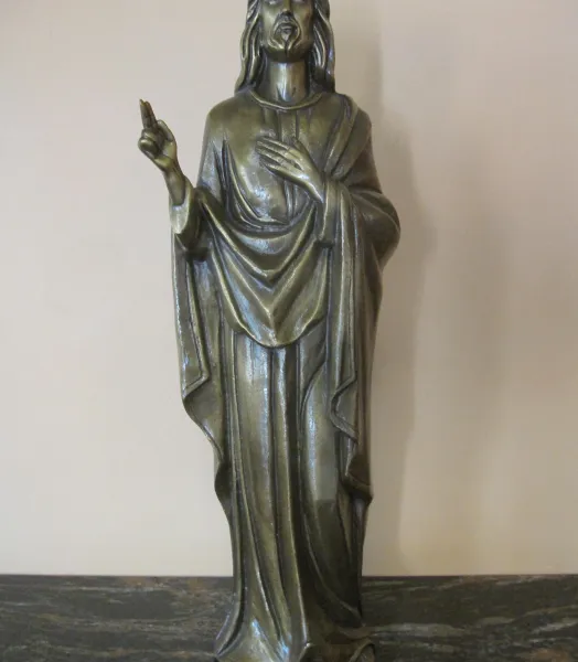 FIN DE SERIE - STATUETTE CHRIST BRONZE
