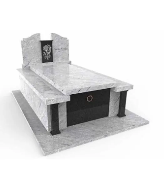 CAVEAU EN ELEVATION COLONNES