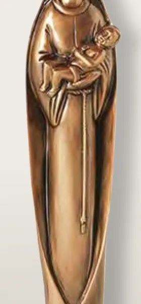 STATUETTE VIERGE ET L'ENFANT BRONZE