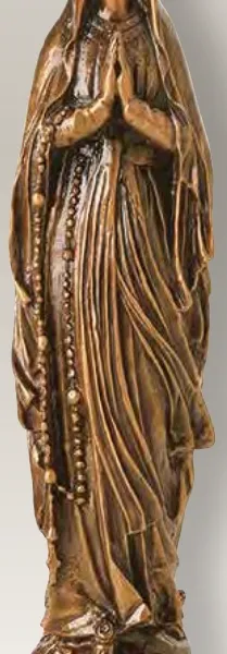 STATUETTE VIERGE DE LOURDES BRONZE