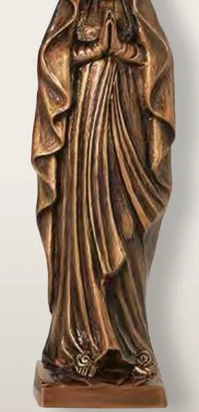 STATUETTE VIERGE DE LOURDES BRONZE