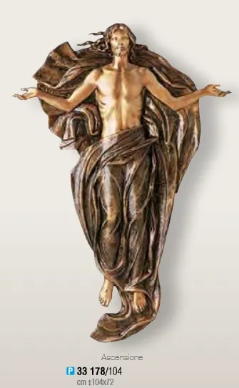 CHRIST BRONZE ASCENSION à plaquer